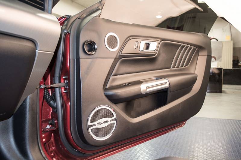 2015-2018 Ford Mustang GT | "5.0" Lower Door Speaker Trim Kit 2pc